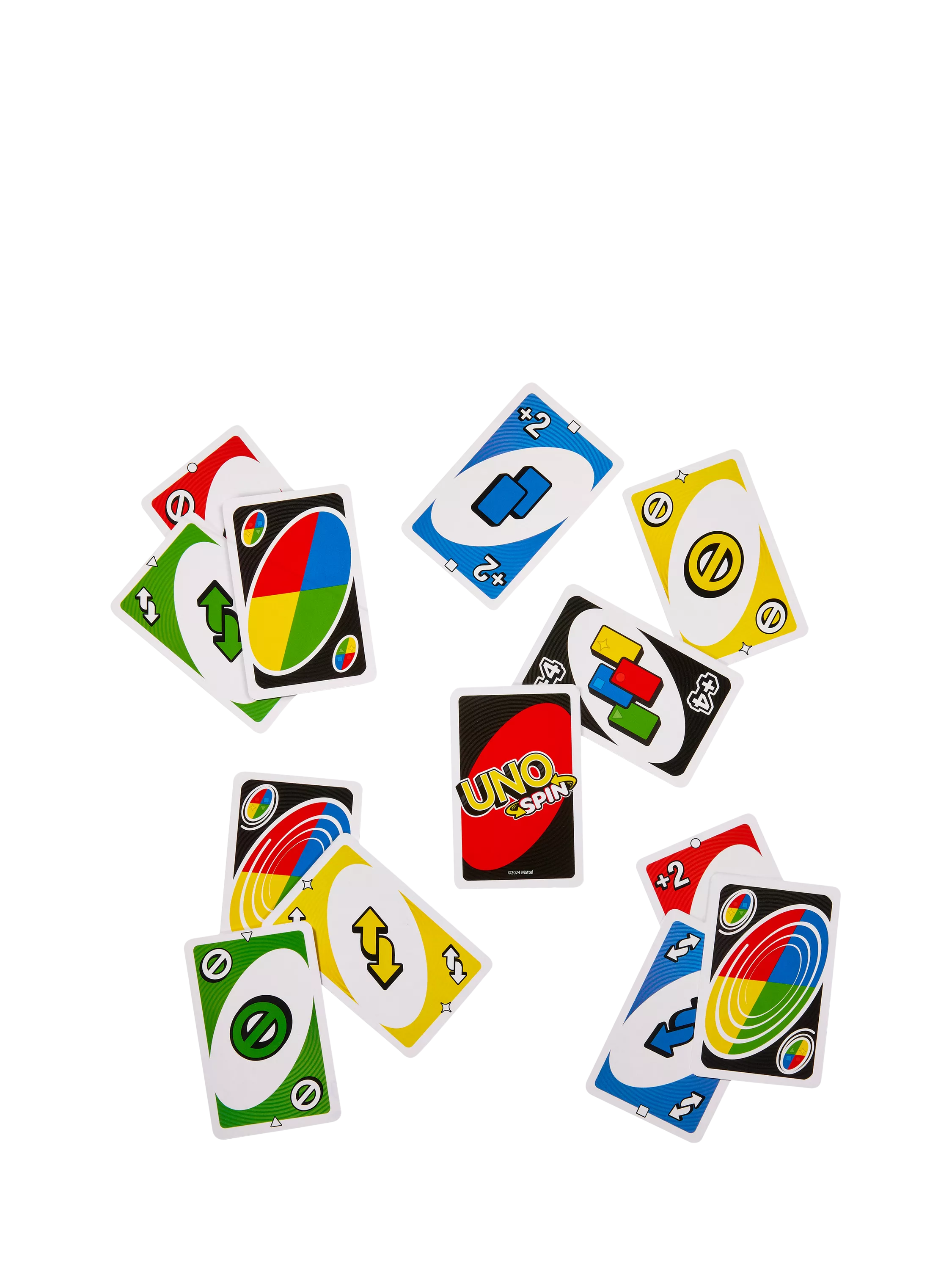 Mattel UNO Spin card game - British product