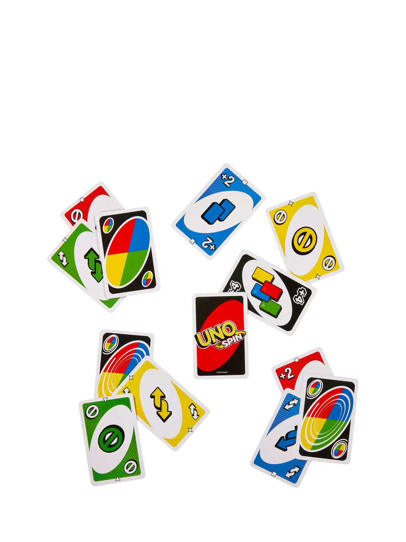 Mattel UNO Spin card game - British product