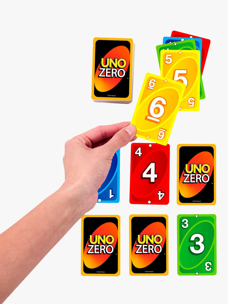 Mattel UNO Zero card game for 2 to 8 players, UK version