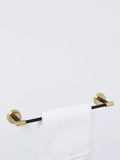 John Lewis Elegance towel rail, black brushed brass, imported from the UK