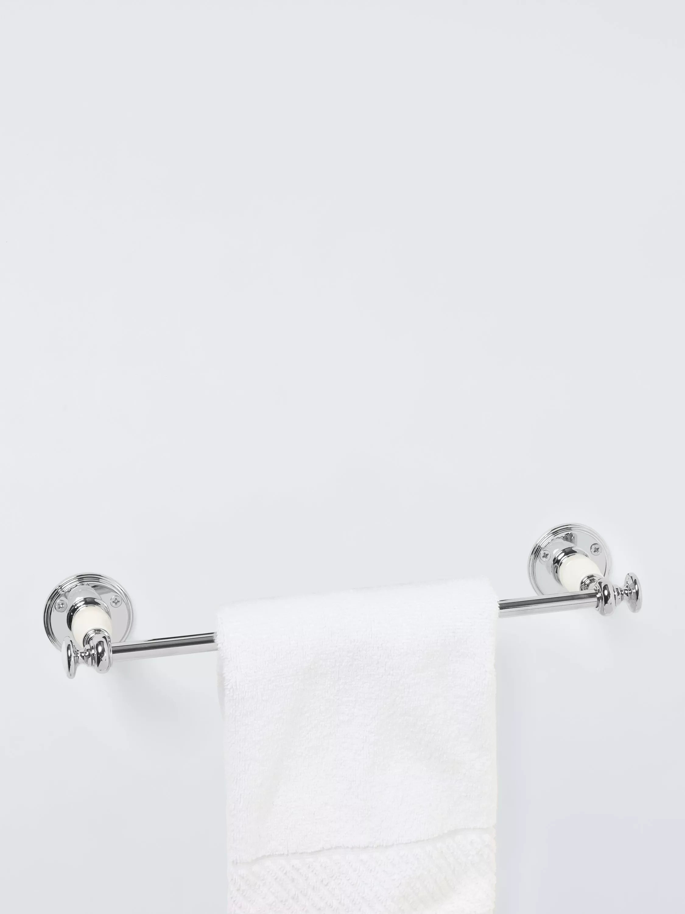John Lewis Legacy towel rail White/Chrome L32cm - British product