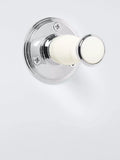 John Lewis Legacy Robe Hook white chrome (British brand)