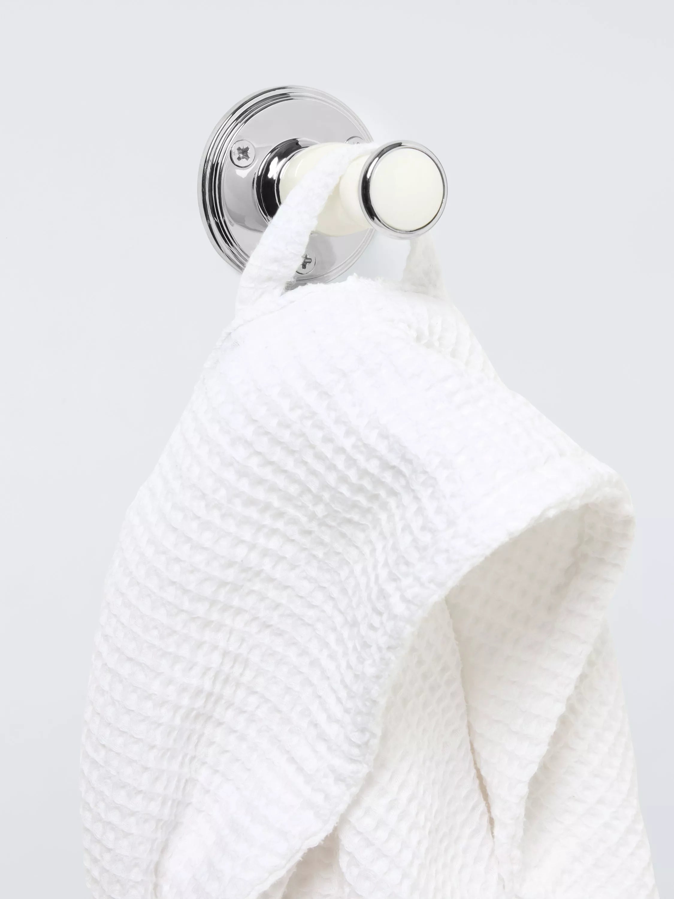 John Lewis Legacy Robe Hook white chrome (British brand)