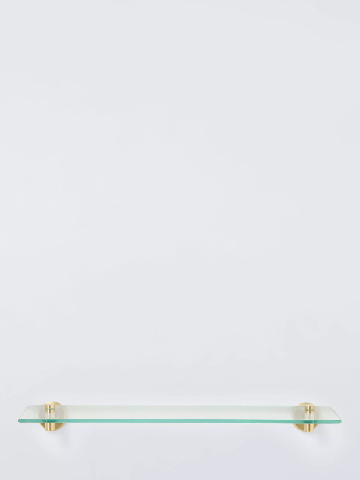 John Lewis Elegance glass shelf black brushed brass finish (British brand)