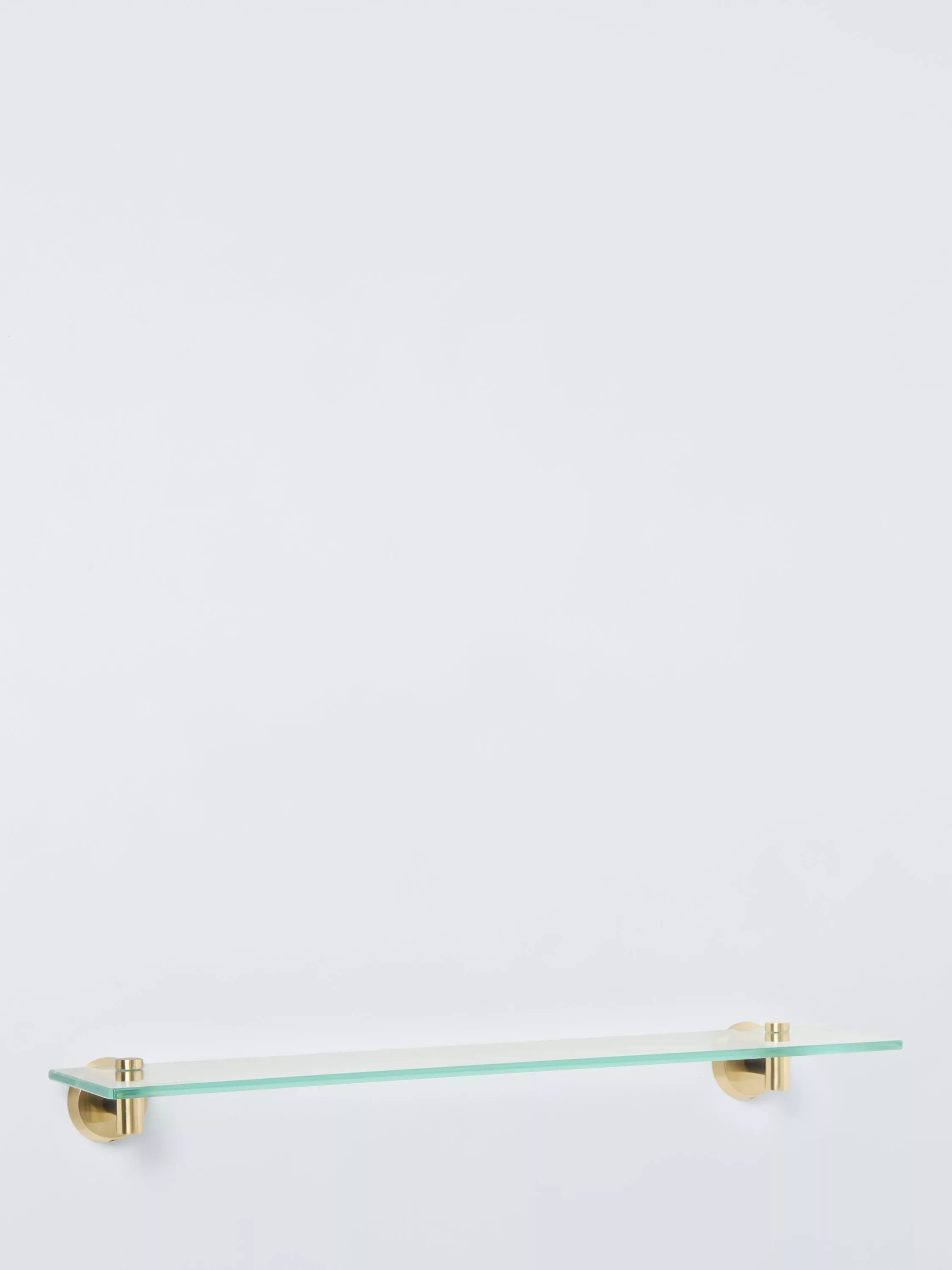 John Lewis Elegance glass shelf black brushed brass finish (British brand)