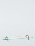 John Lewis Legacy glass bathroom shelf with chrome effect, UK version