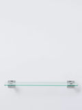 John Lewis Prism glass bathroom shelf chrome effect, imported from the UK