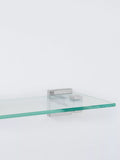 John Lewis Prism glass bathroom shelf chrome effect, imported from the UK