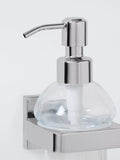 John Lewis Prism glass soap dispenser chrome finish - British product