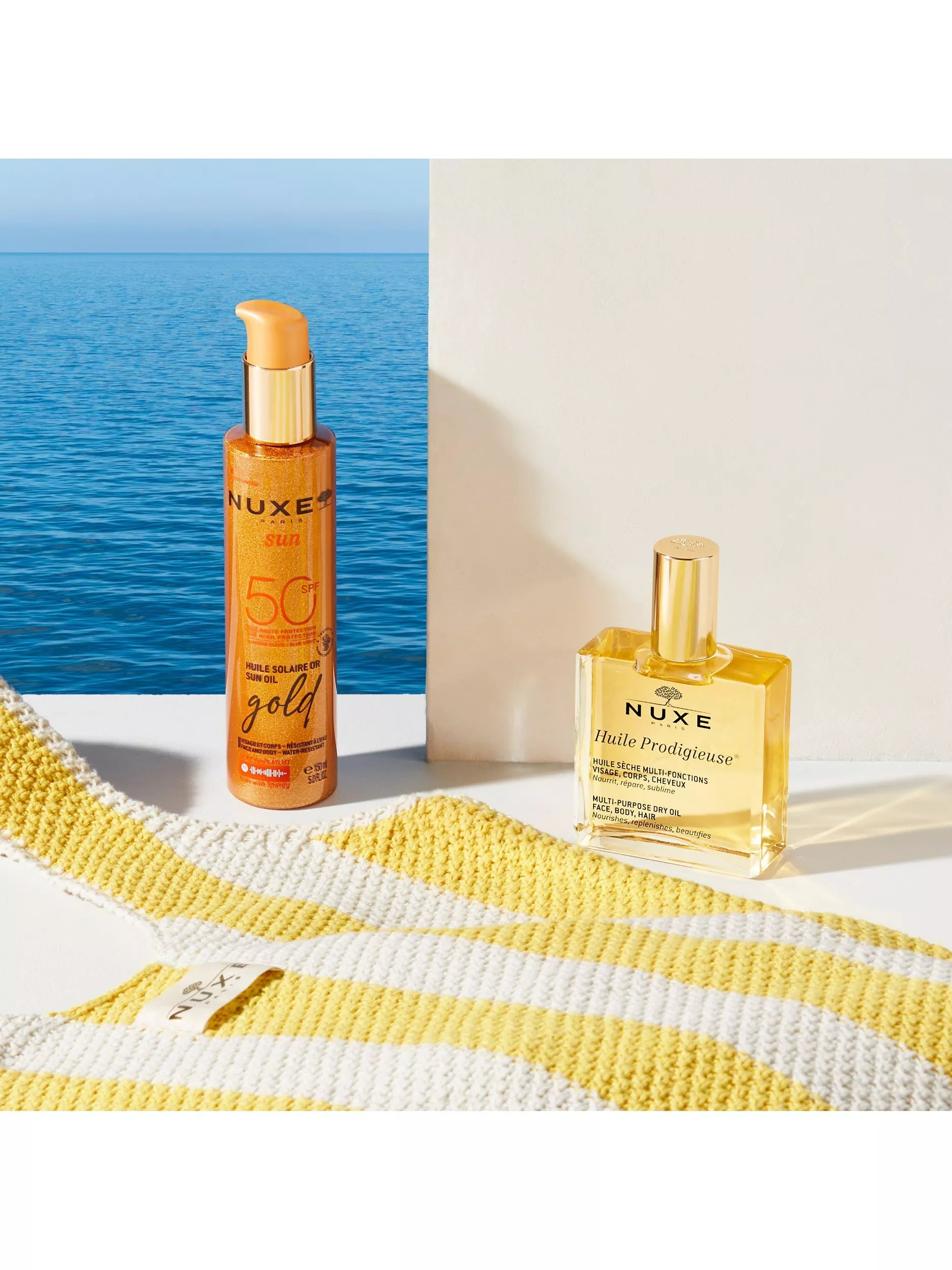 NUXE SPF50 sun oil 150ml, UK version