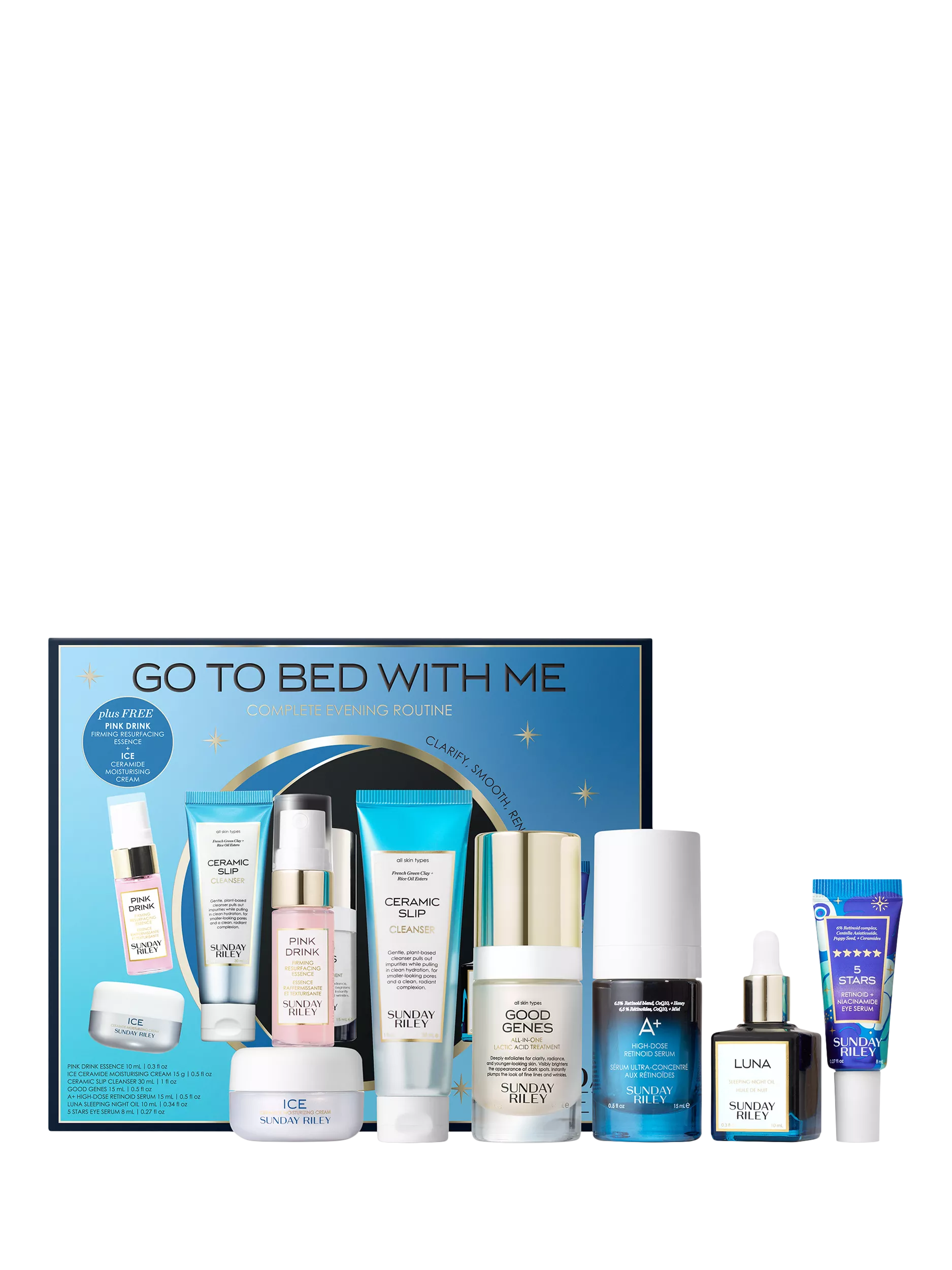Sunday Riley evening routine gift set - British product