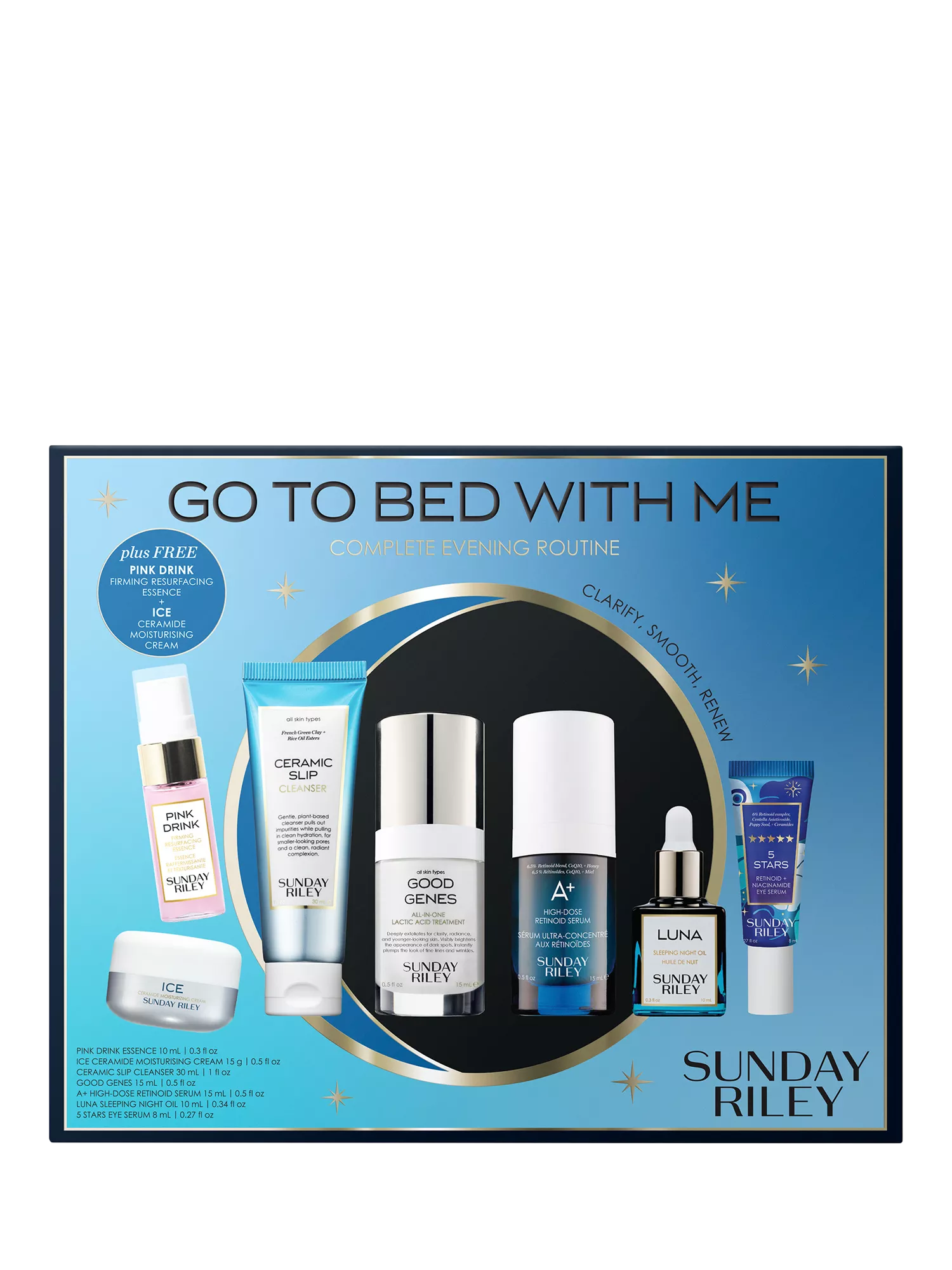 Sunday Riley evening routine gift set - British product