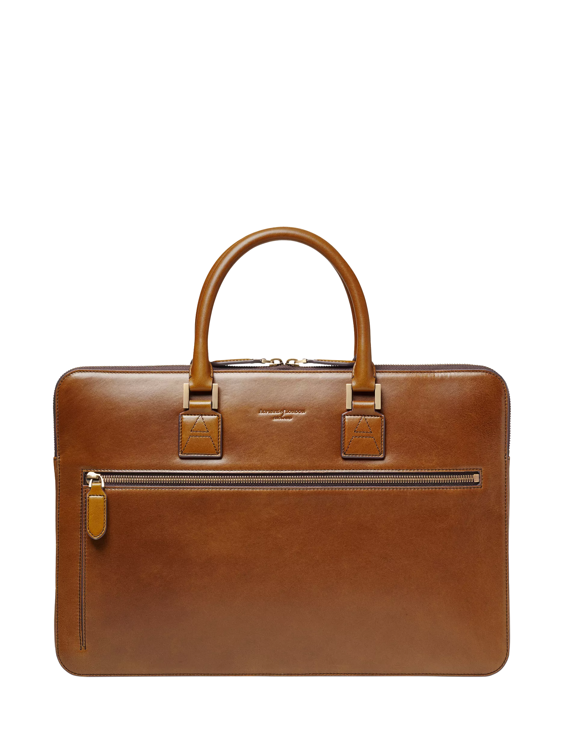 Aspinal of London Connaught Folio full-grain leather briefcase (British brand)