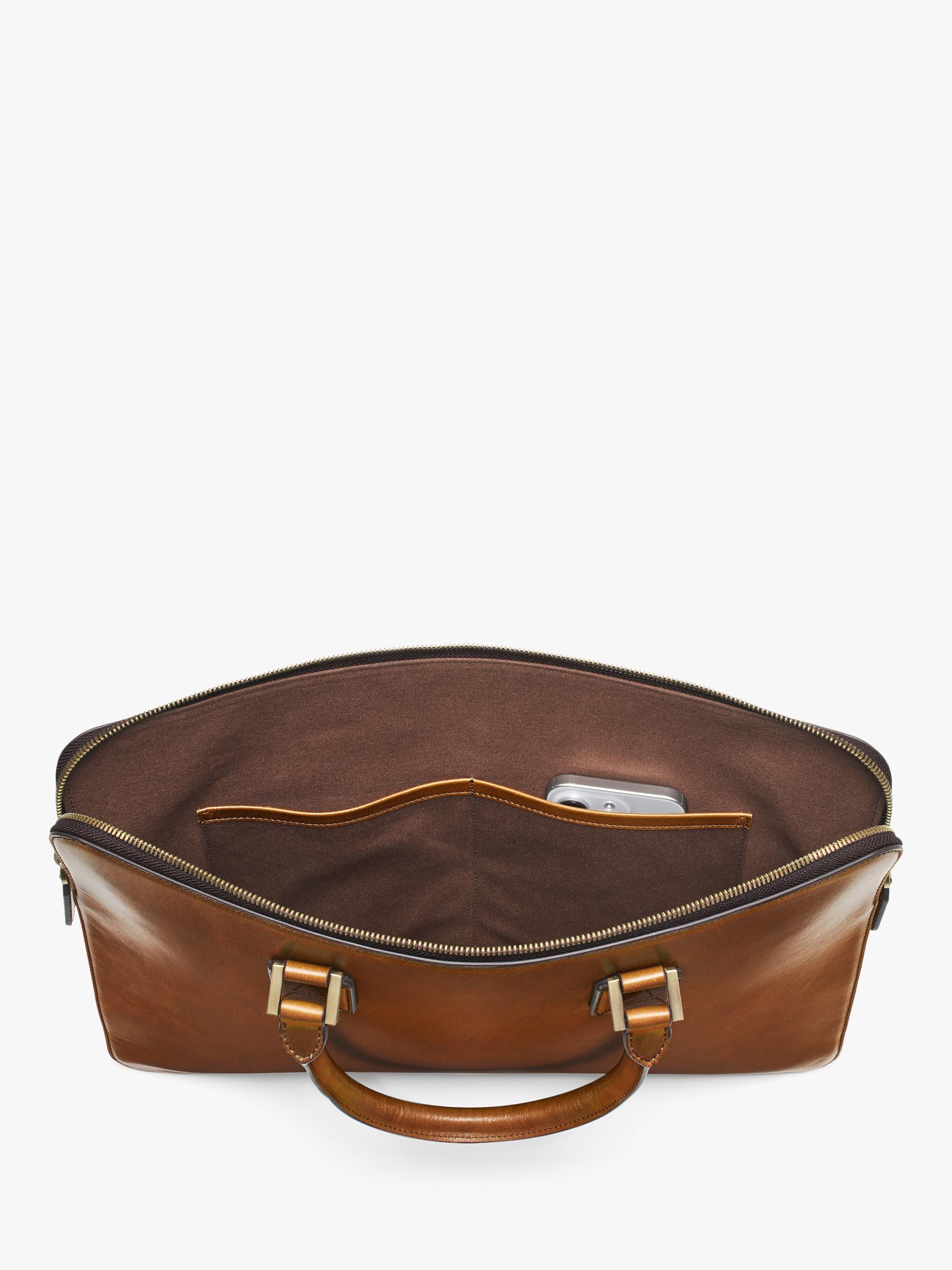 Aspinal of London Connaught Folio full-grain leather briefcase (British brand)
