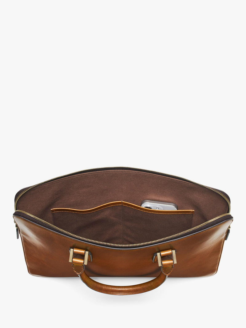 Aspinal of London Connaught Folio full-grain leather briefcase (British brand)