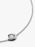 Monica Vinader Pear Chain Bracelet silver with lab-grown diamonds - British product