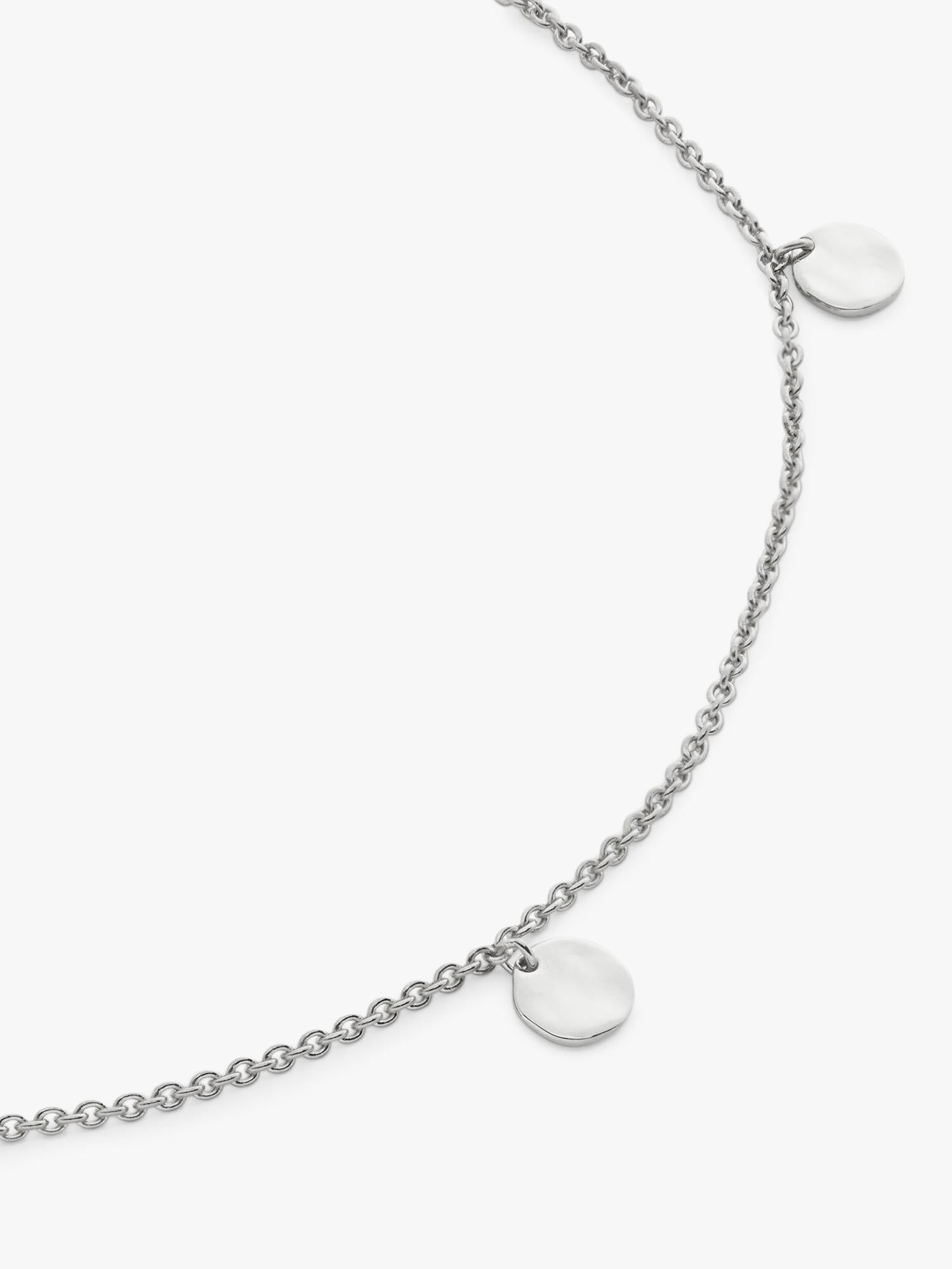 Monica Vinader adjustable chain bracelet in sterling silver - British product