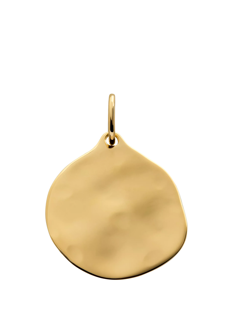 Monica Vinader gold round pendant - British product