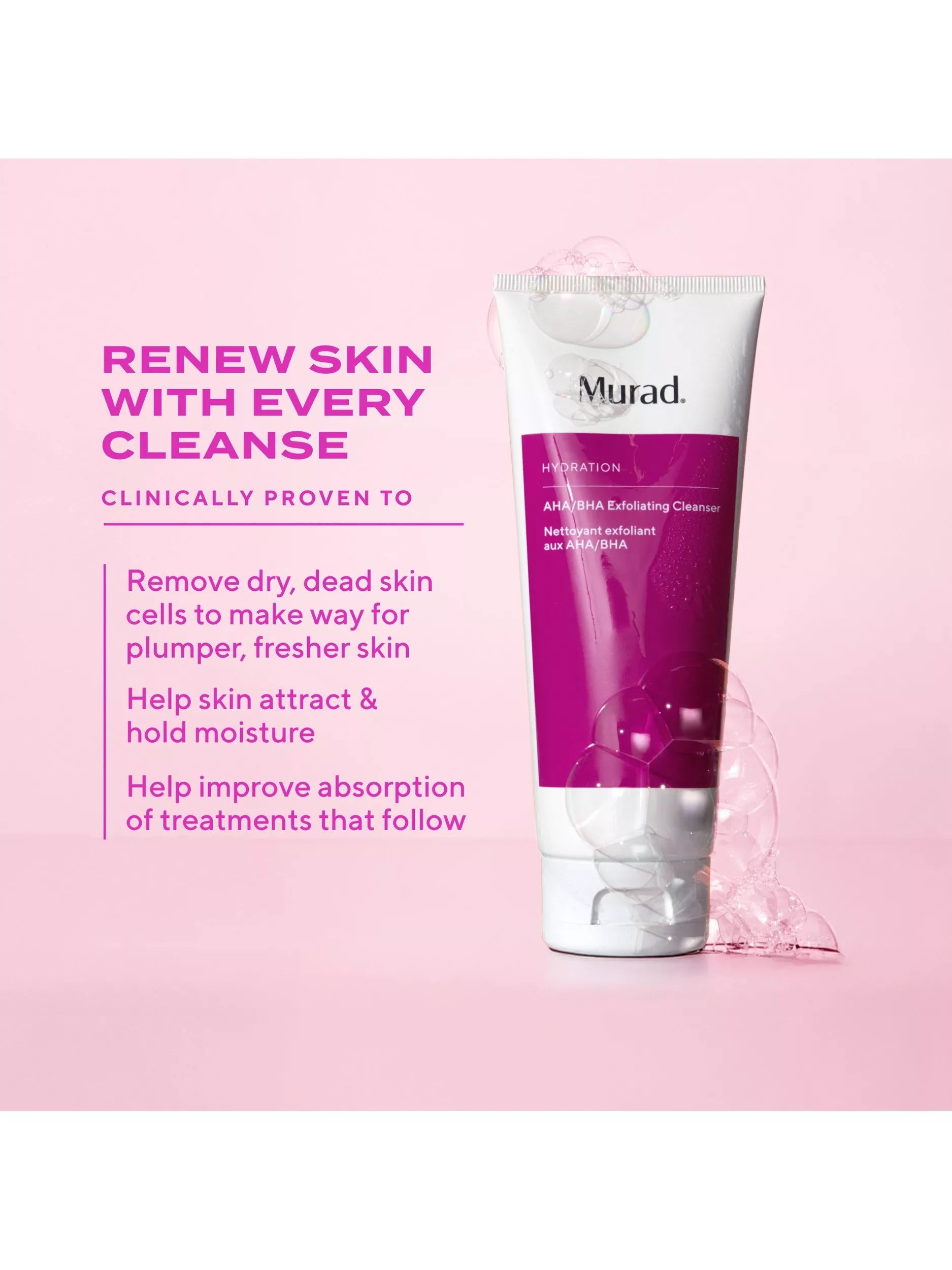 Murad AHA/BHA Exfoliating Cleanser 150ml - British product