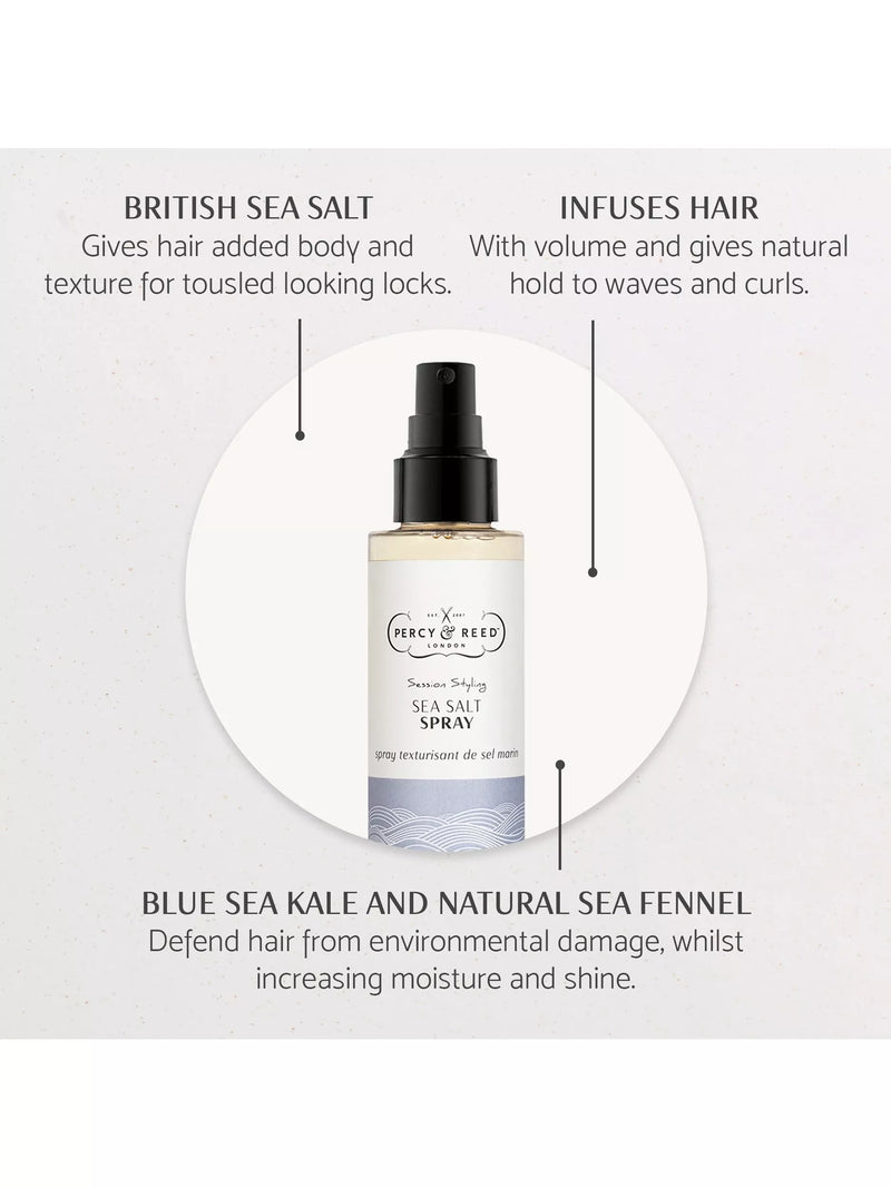 Percy & Reed Sea Salt Spray 150ml, imported from the UK