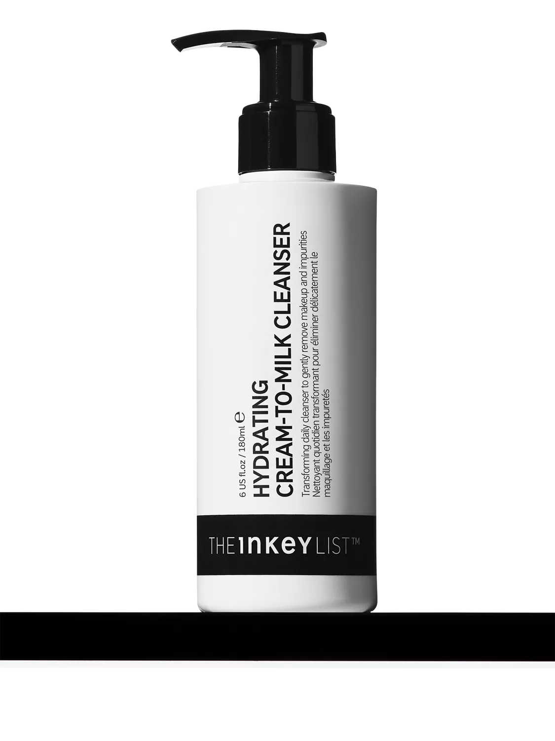 The Inkey List Hydrating Cream-to-Milk Cleanser 180ml, imported from the UK