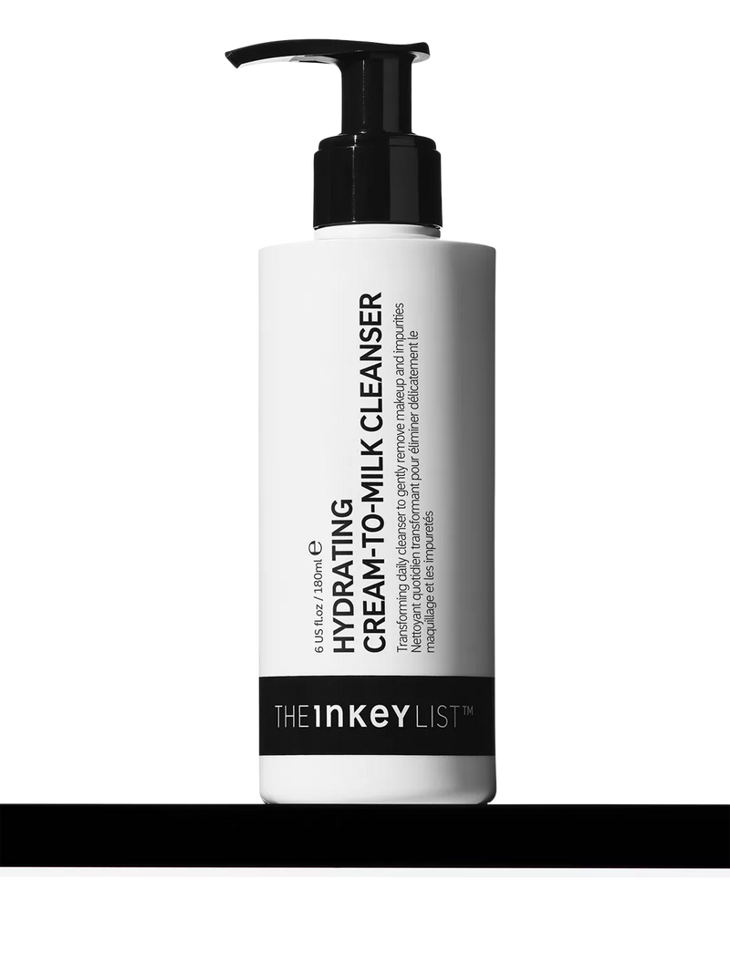 The Inkey List Hydrating Cream-to-Milk Cleanser 180ml, imported from the UK