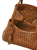 Aspinal of London woven leather tote tan large, UK version