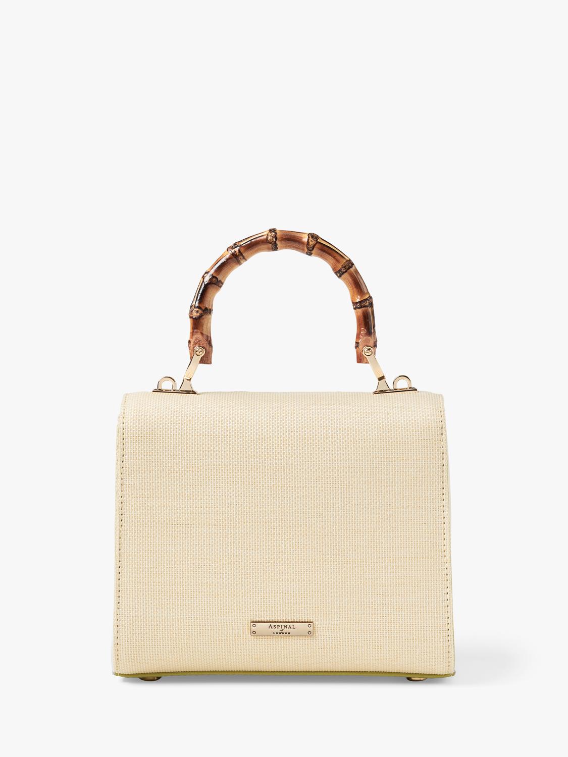 Aspinal of London Mayfair Midi embroidered grab bag, imported from the UK
