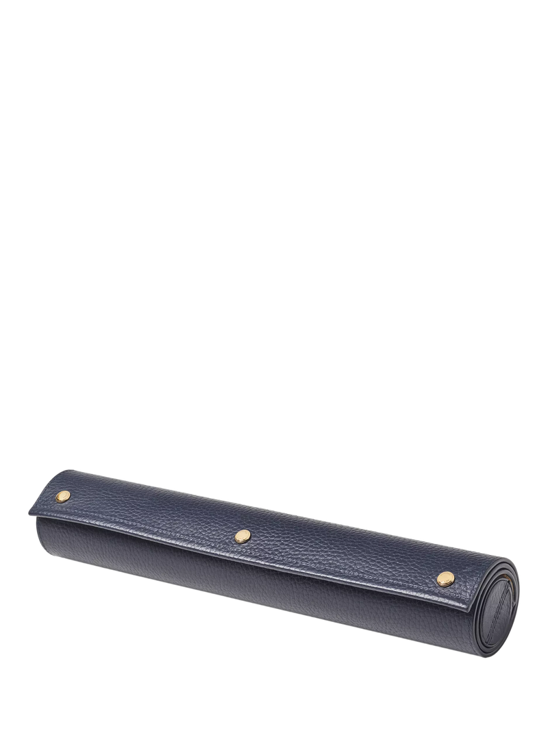 Aspinal of London travel backgammon set navy leather - British product