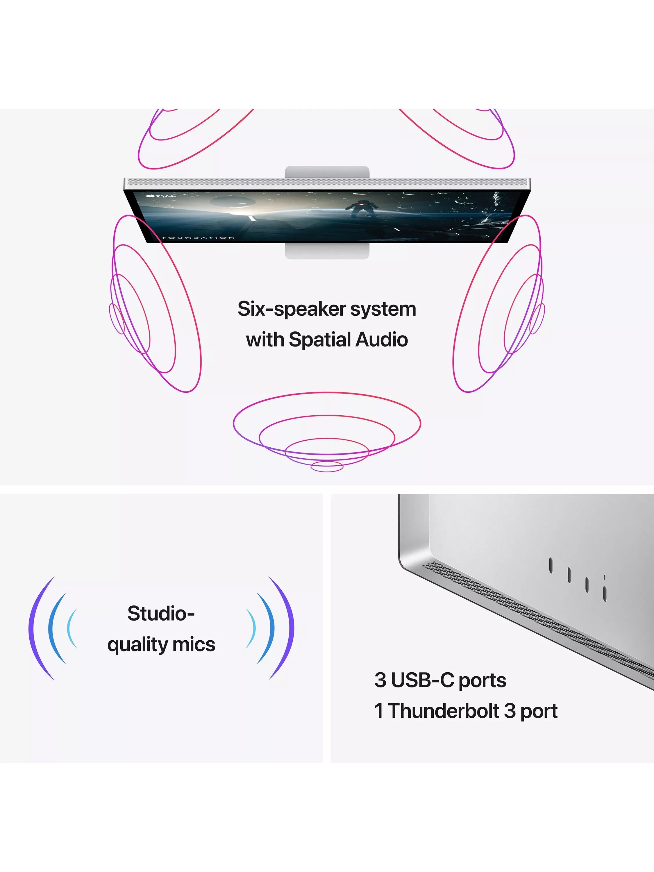 Apple Studio Display 27-inch 5K monitor with VESA mount, imported from the UK