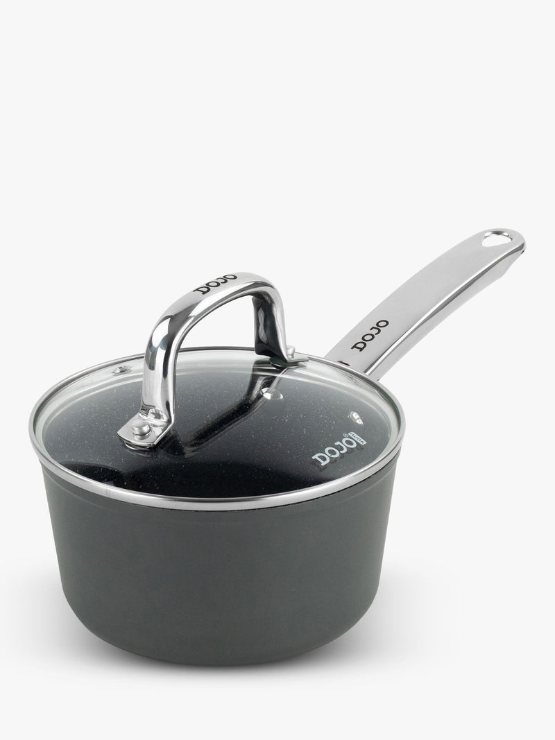 Dojo Yumi Neverstick non-stick saucepan with lid - British product