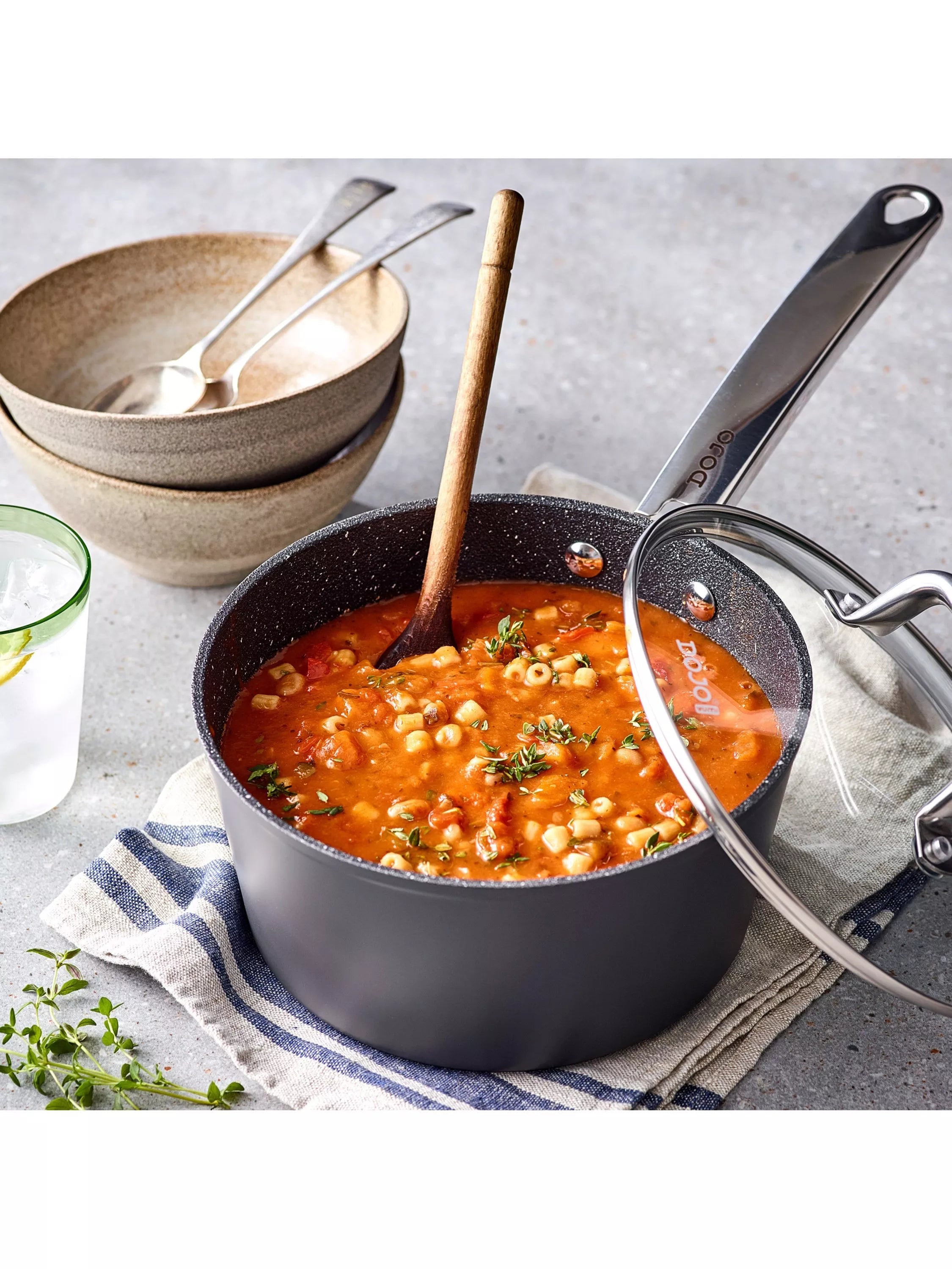Dojo Neverstick saucepan set 16cm, 18cm, 20cm - British product