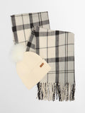 Barbour Dover beanie hat and Hailes scarf gift set (British brand)