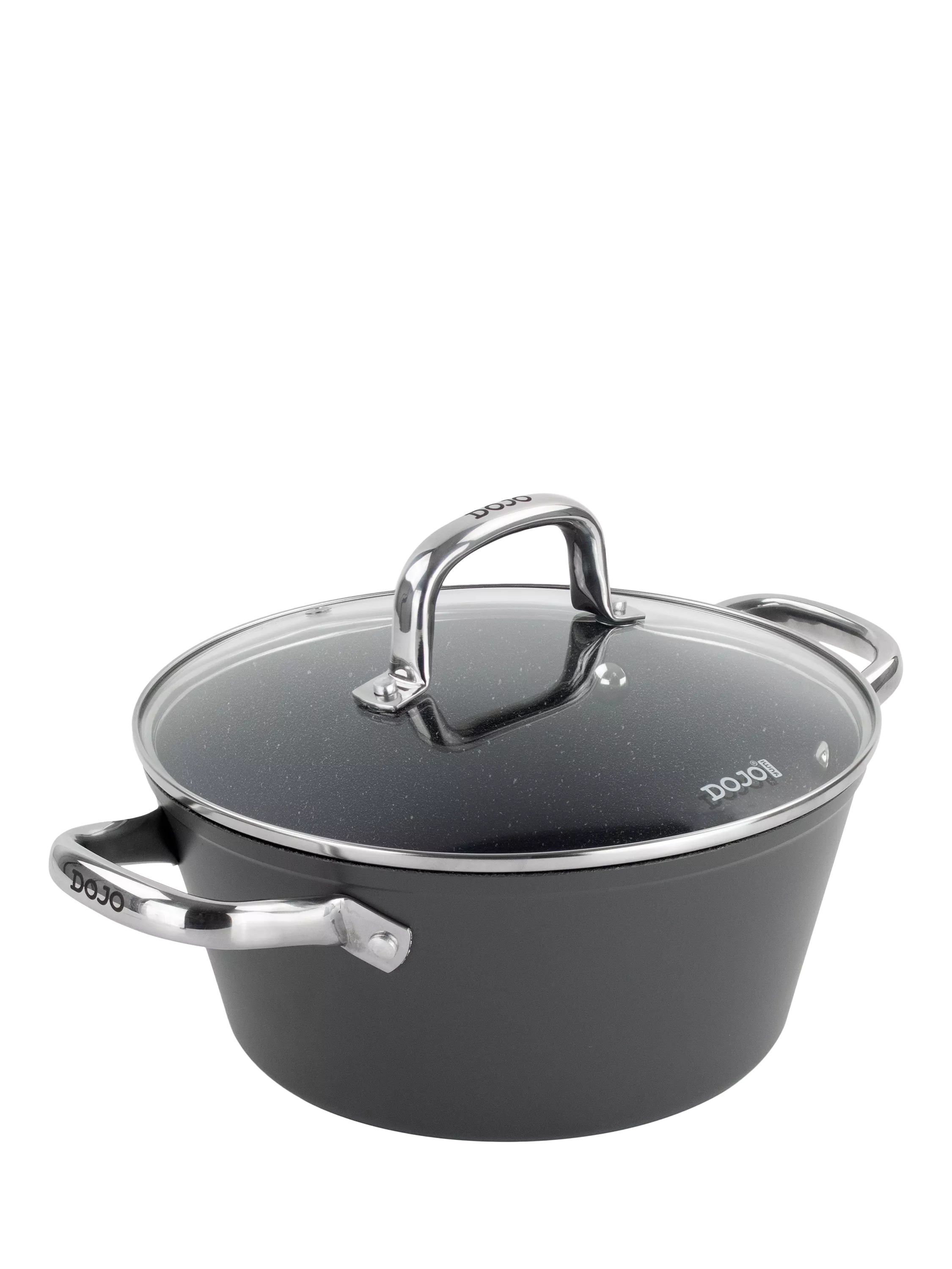 Dojo Yumi Neverstick non-stick casserole dish with lid 24cm - British product