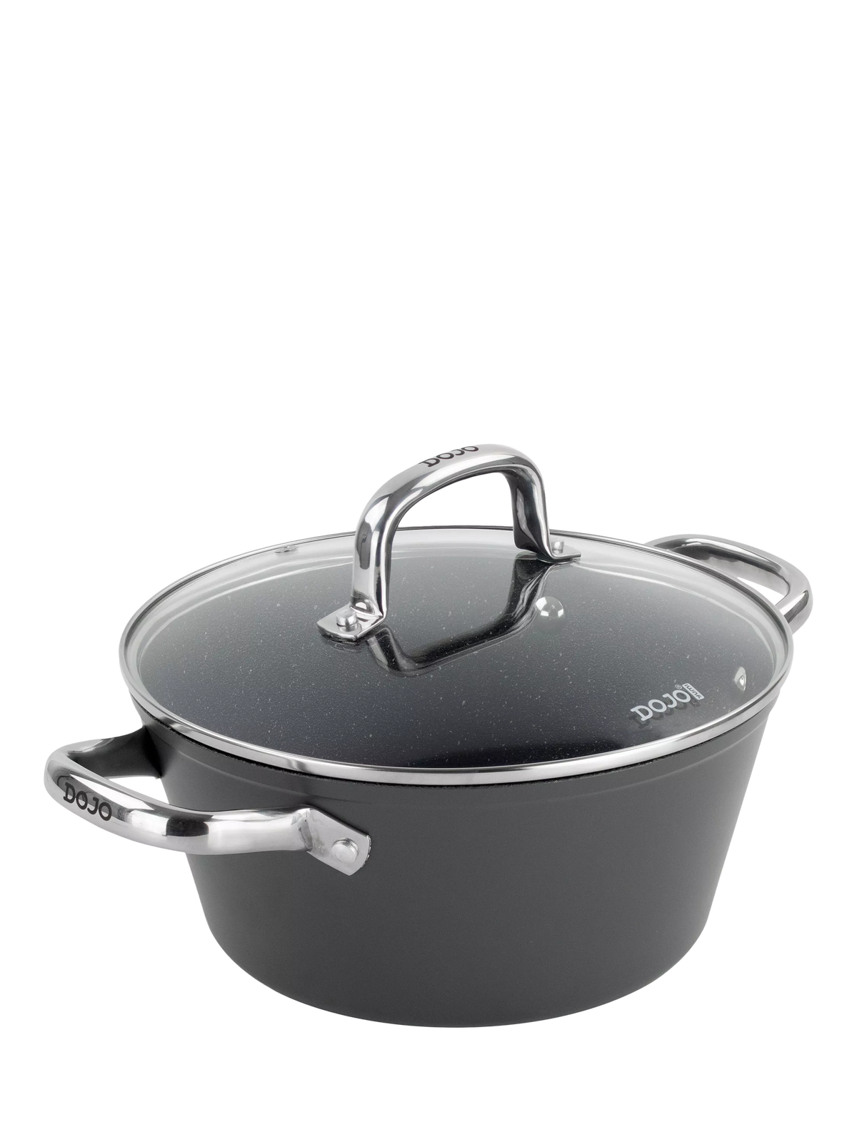 Dojo Yumi Neverstick non-stick casserole dish with lid 24cm - British product