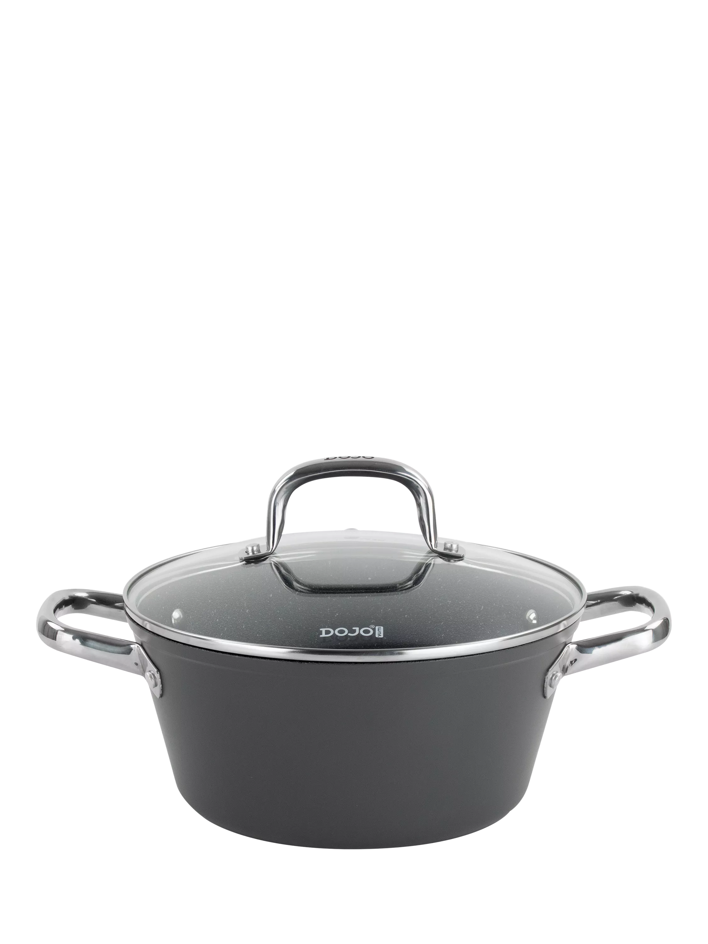 Dojo Yumi Neverstick non-stick casserole dish with lid 24cm - British product