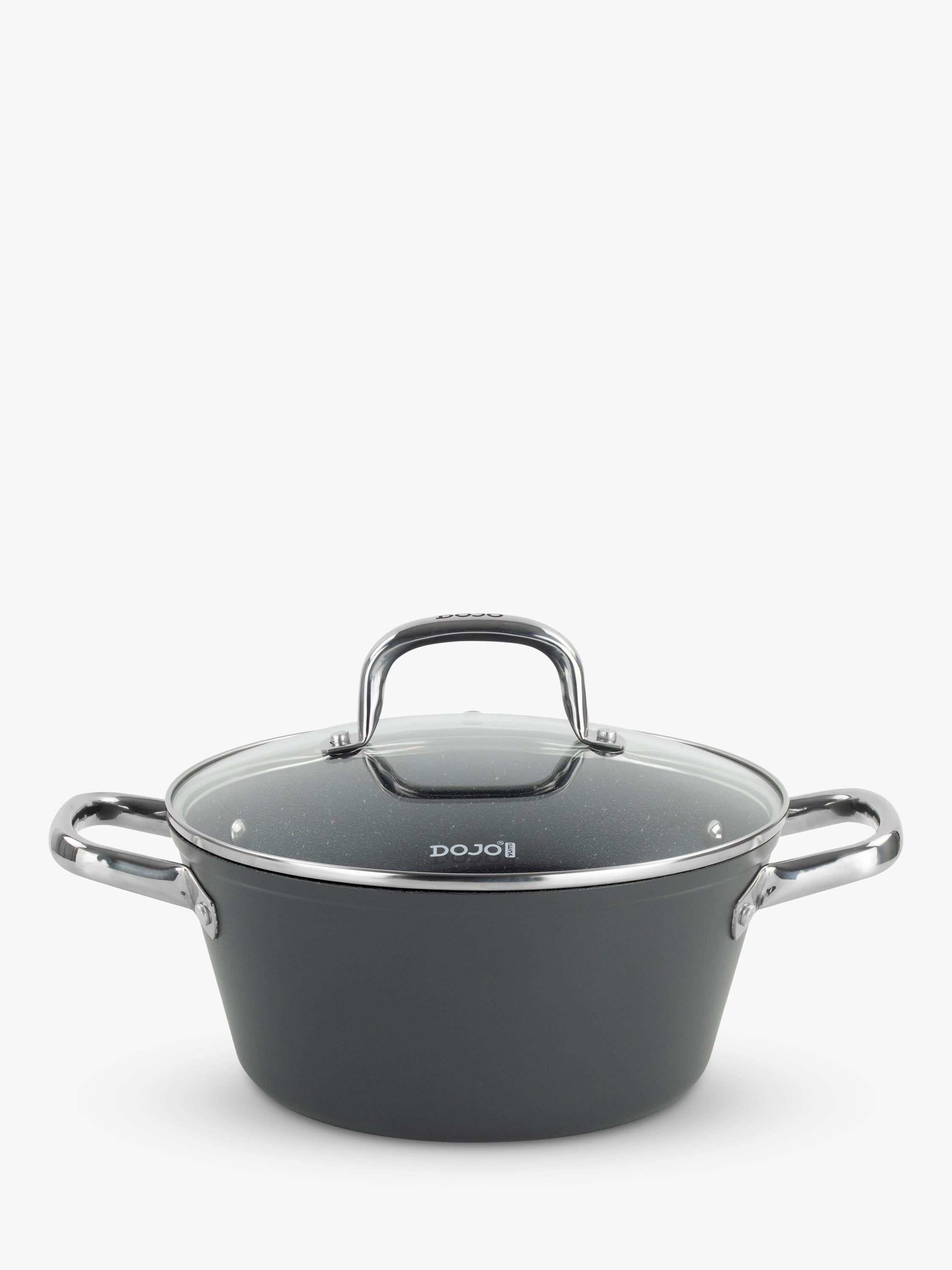 Dojo Yumi Neverstick non-stick casserole dish with lid 24cm - British product