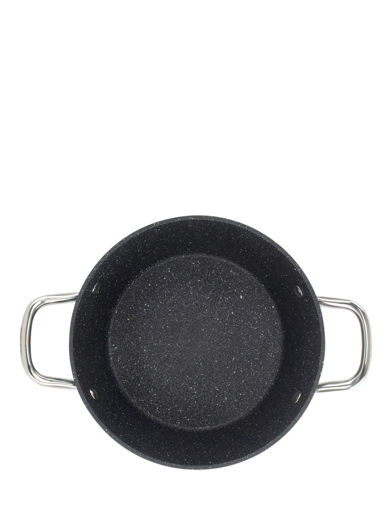 Dojo Yumi Neverstick non-stick casserole dish with lid 24cm - British product