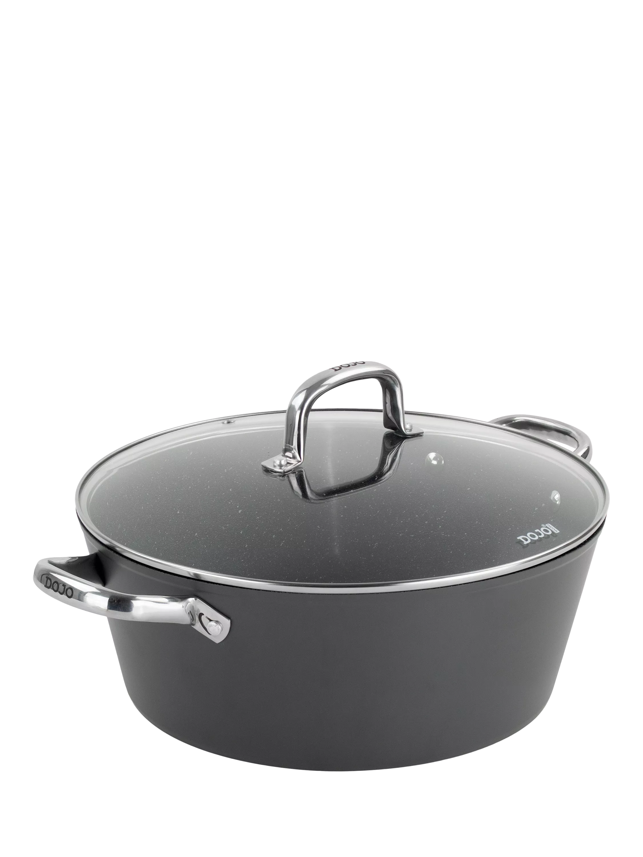 Dojo Yumi Neverstick casserole pot with lid, 32cm - British product