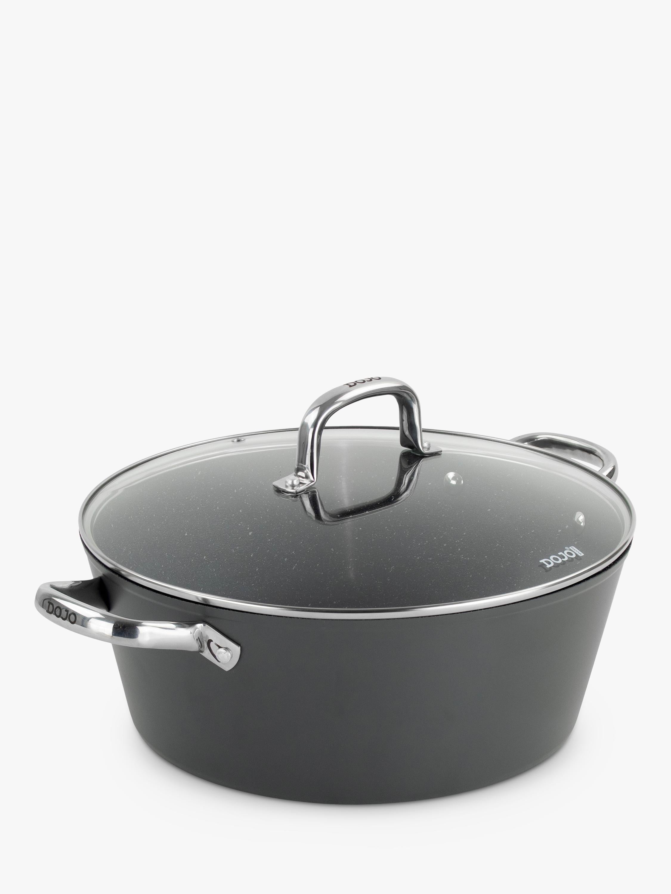 Dojo Yumi Neverstick casserole pot with lid, 32cm - British product