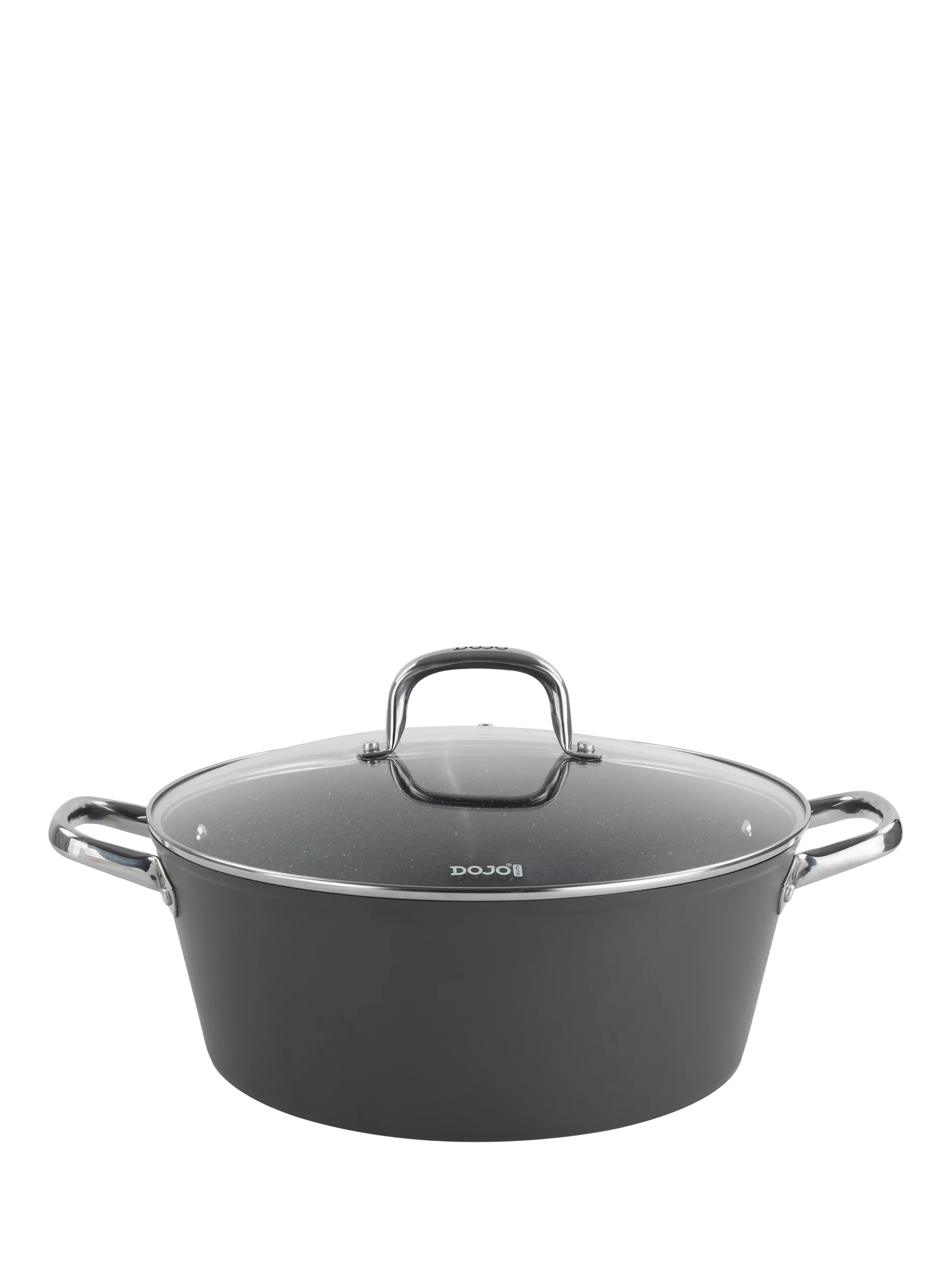Dojo Yumi Neverstick casserole pot with lid, 32cm - British product