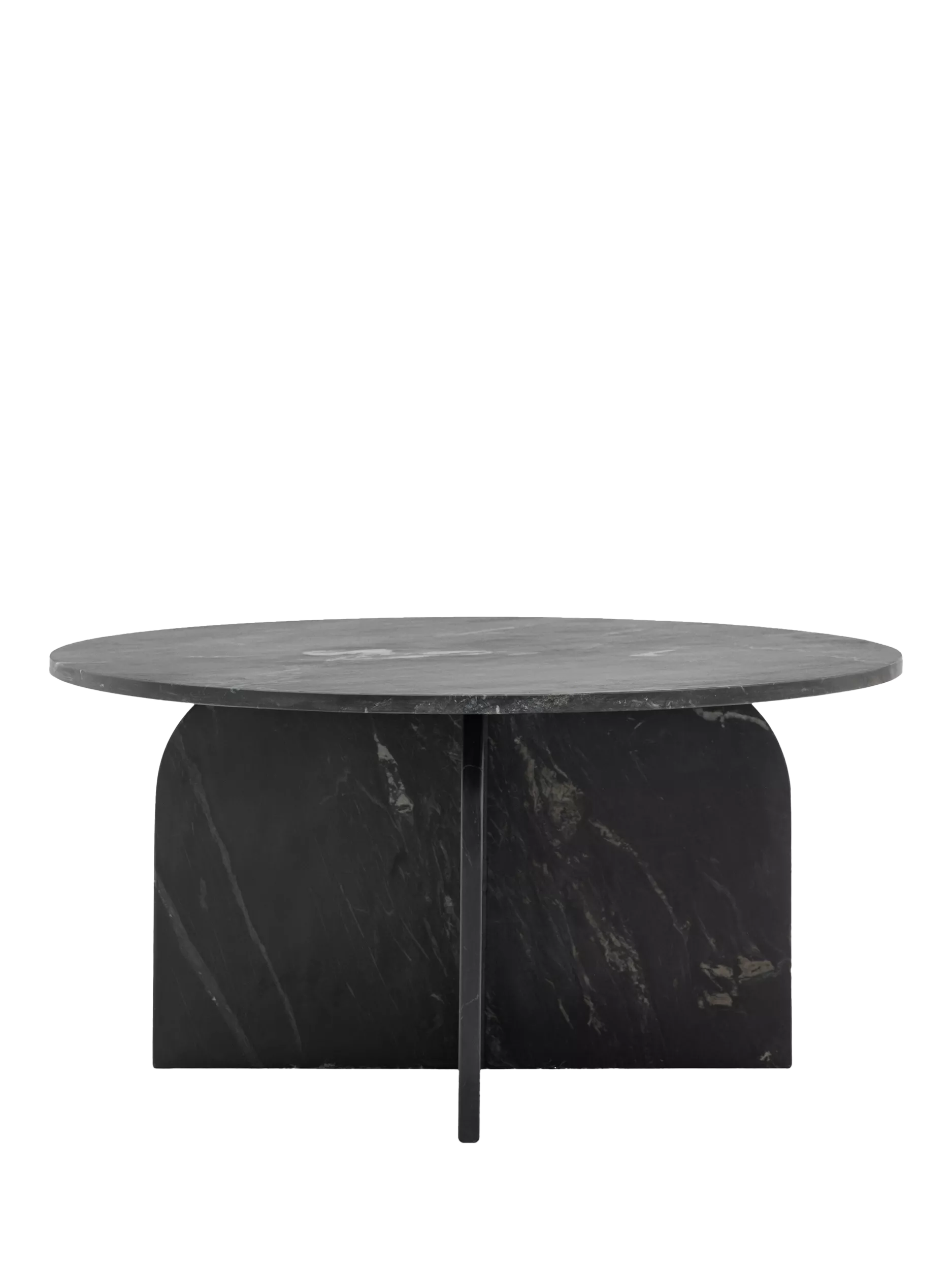 Gallery Direct Vermont Marble Coffee Table, Black