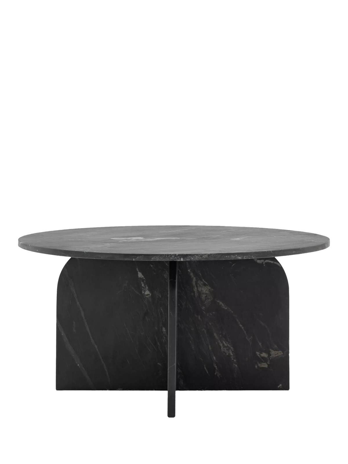 Gallery Direct Vermont Marble Coffee Table, Black