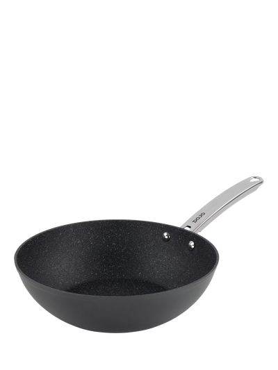 John Lewis Dojo Yumi Neverstick Non-Stick Wok 28cm- Buy online at McGrocer