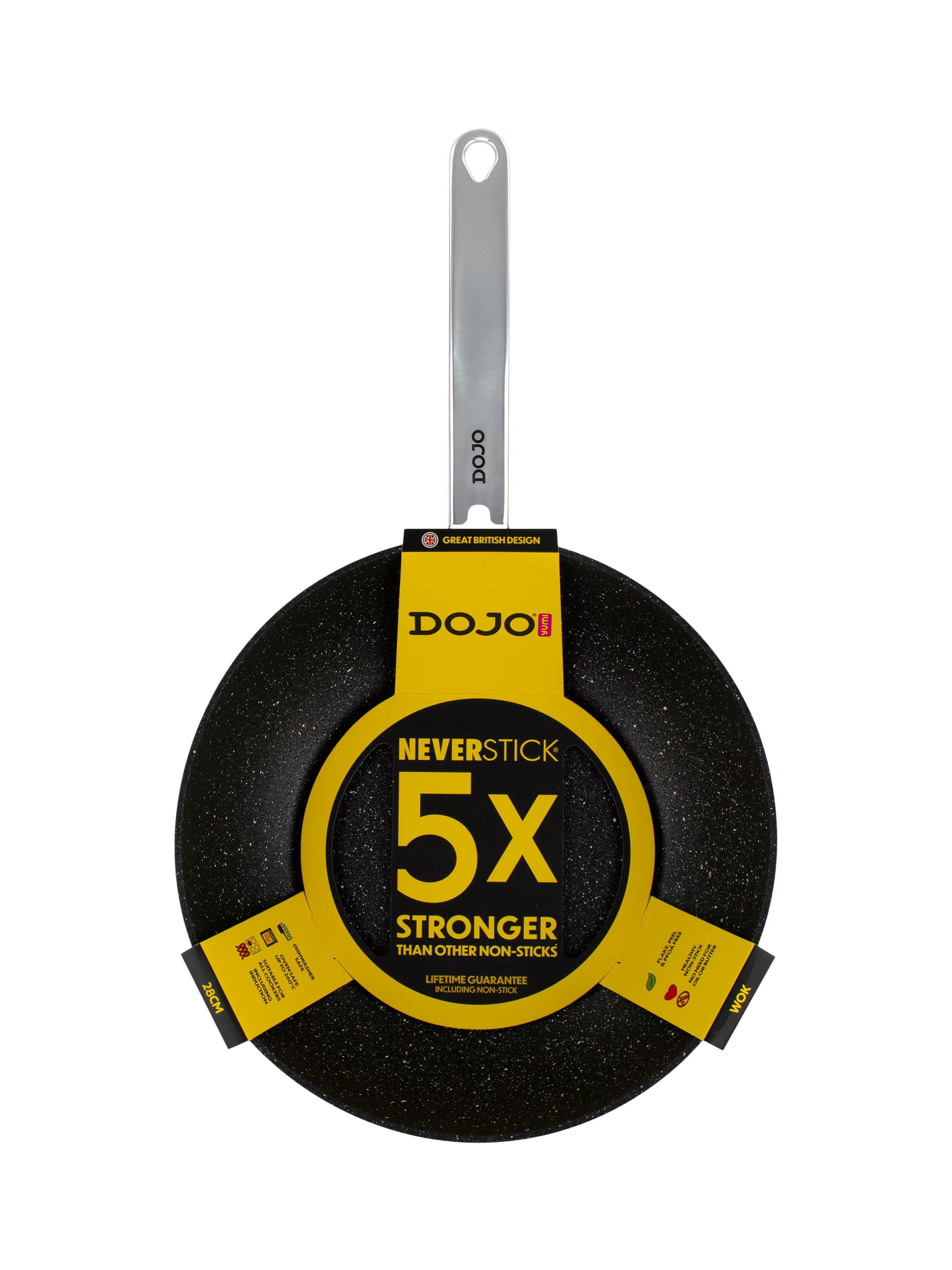 Dojo Yumi Neverstick Non-Stick Wok 28cm - British product