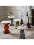 Gallery Direct Palmer side table dusk glass marble top UK version