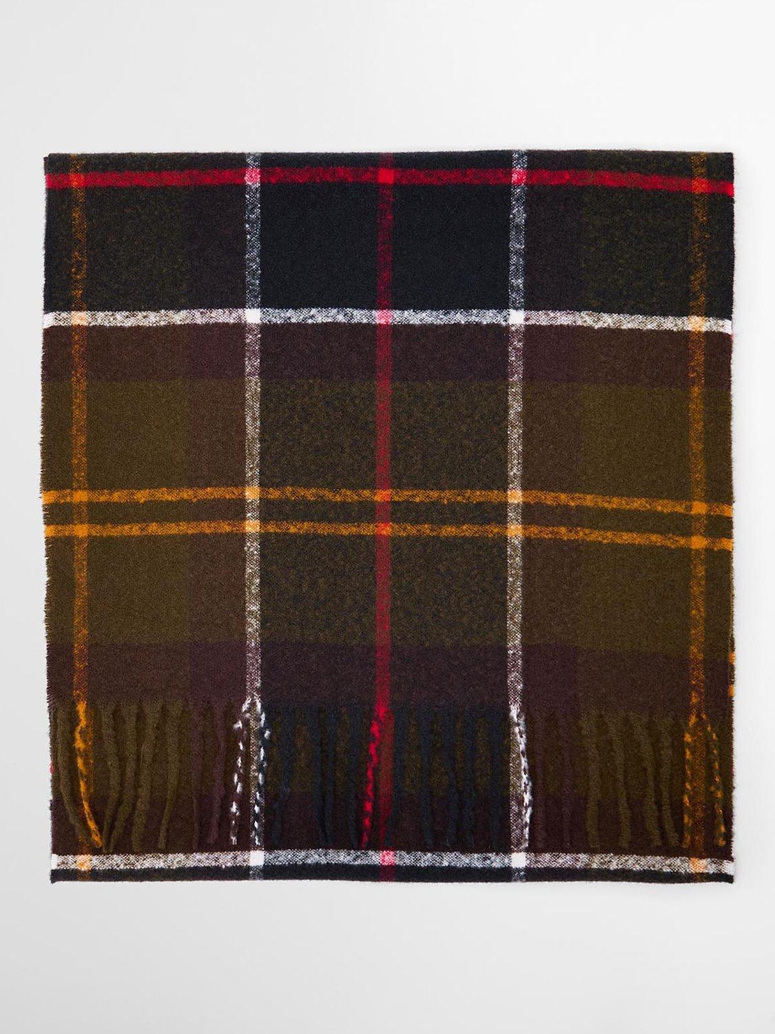 Barbour Deanna tartan scarf green/multi 50x180cm - British product