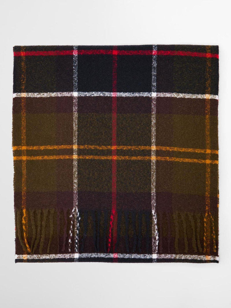 Barbour Deanna tartan scarf green/multi 50x180cm - British product
