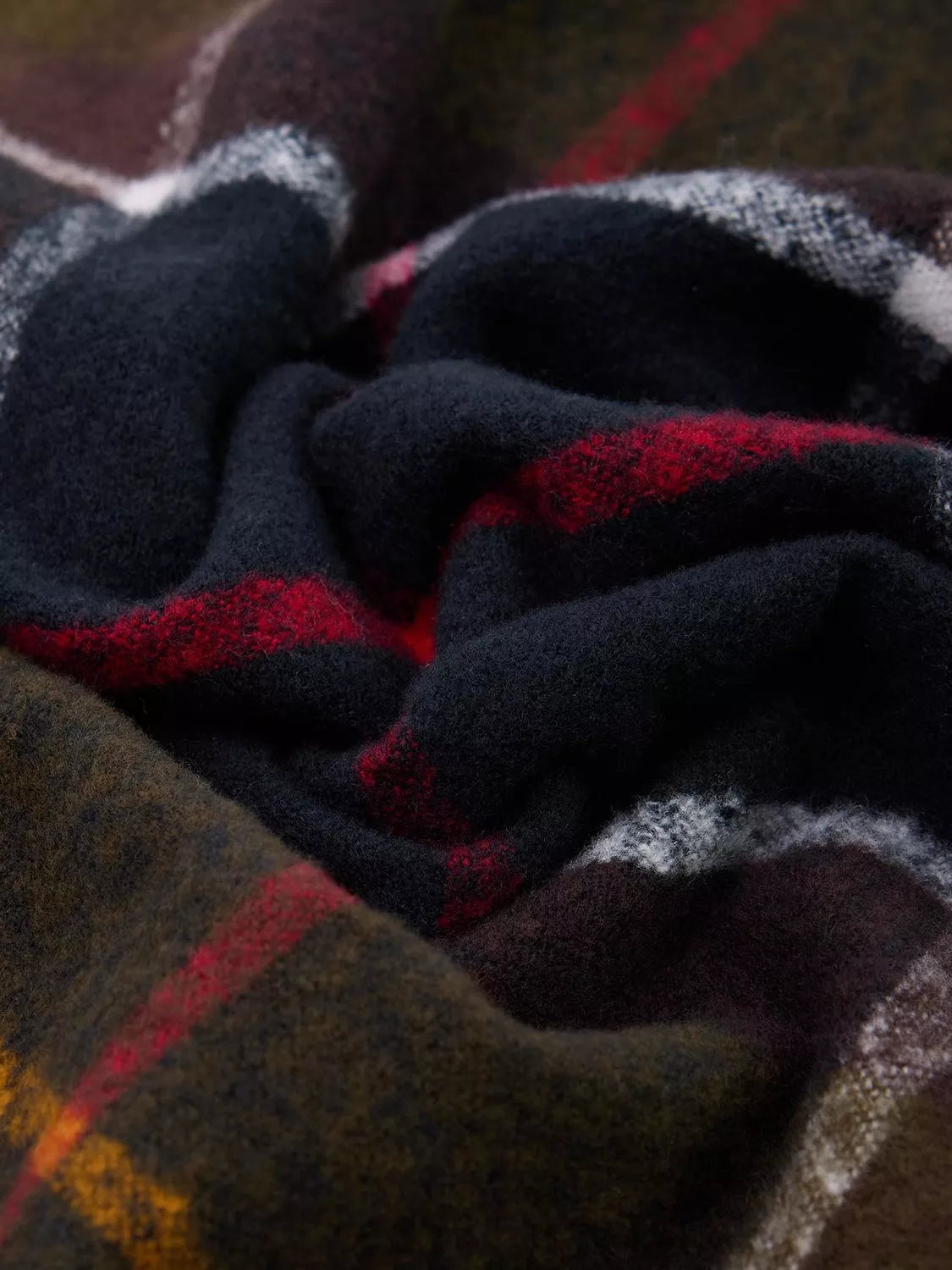 Barbour Deanna tartan scarf green/multi 50x180cm - British product
