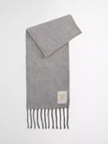 Barbour Ellison scarf light grey 180cm, imported from the UK